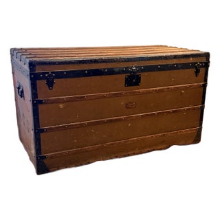 Antique Goyard Steamer Trunk For Sale