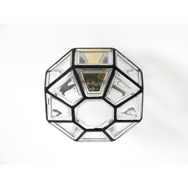 Model 2756 Octagon Ceiling Lamp in Glass from Limburg, 1970s For Sale - Image 6 of 18