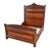 Bernheimer Collection Antique Eastlake Victorian Carved Walnut and Burl Wood Queen Size Bed, Circa 1880s For Sale