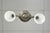 Mid 20th Century Restored Victorian Two Light Brass Pan Pendant Light For Sale - Image 12 of 16
