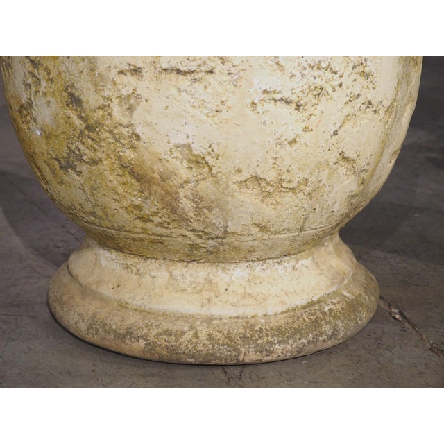 Pair of Vintage French Cement Planters With Looped Handles, Circa 1970s For Sale - Image 15 of 18