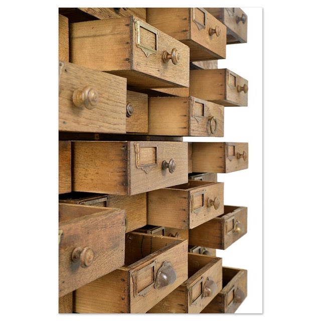 Wood Workshop Cabinet with 52 Drawers For Sale - Image 6 of 8