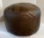 Brown Vintage Brown. Leather Poof Footstool For Sale - Image 8 of 8
