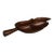 1960s Brazilian Rosewood Leaf-Form Serving Tray / Sculptural Organic Modern Hand-Carved Tray / Mid-Century Decorative Serving Piece For Sale