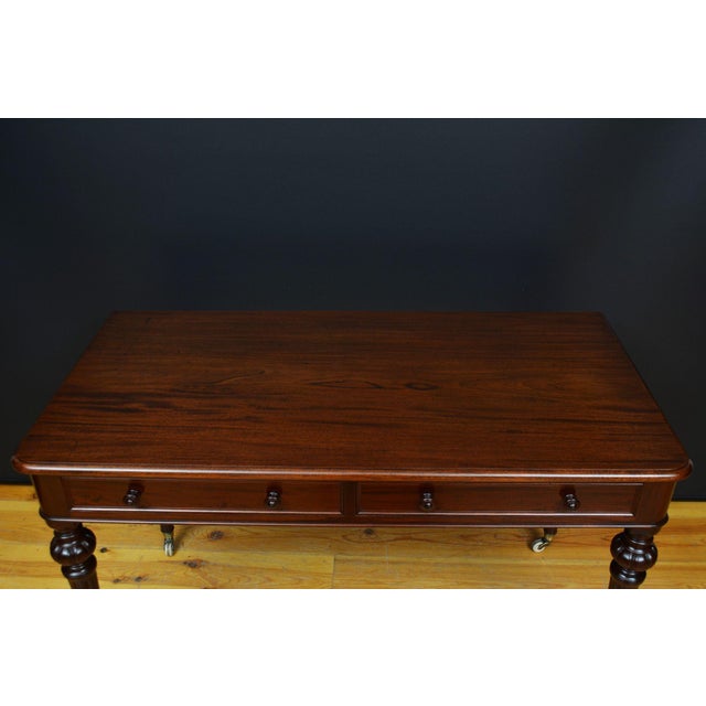 Victorian Mahogany Writing Desk or Dressing Table For Sale - Image 5 of 18