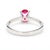 Gia 1.25 Carat Burma Ruby & Pave Diamond 18k White Gold Ring, Size 7 For Sale - Image 9 of 12