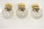 Large Czech Smoky Glass and Brass Ceiling Lights from Kamenický Šenov, 1970s, Set of 3 For Sale - Image 4 of 12
