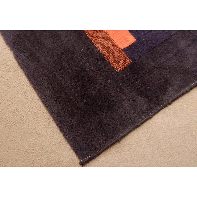 Spanish Geometric Short Pile Rug, 1970s For Sale - Image 6 of 7