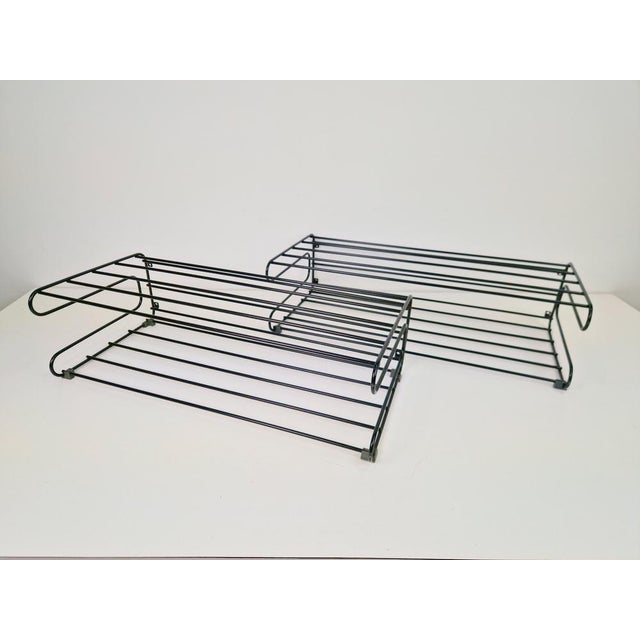 Black Frän Hat or Shoe Racks from Ikea, 1980s, Set of 2 For Sale - Image 8 of 9