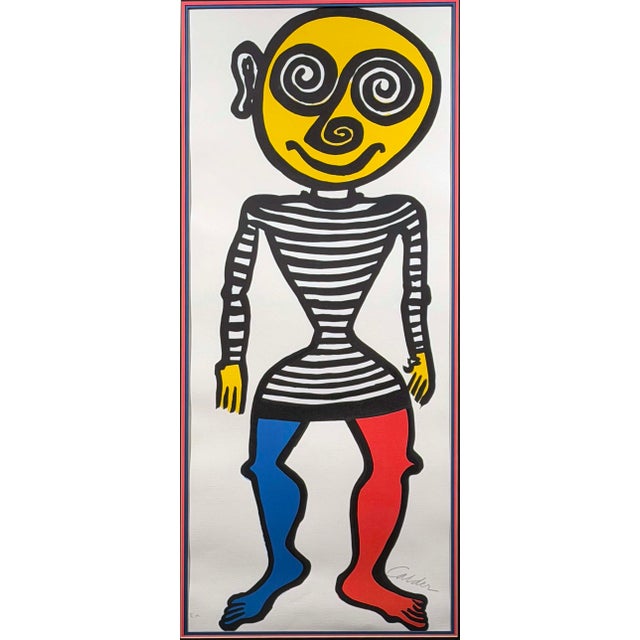 "The Puppet Man" by Alexander Calder Original Limited Edition Lithograph on Paper Hand signed by the artist Frame Size:...