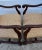 Lane Furniture Laneventure Wood Arm Chairs Tudor Style Carved Stretcher Base Vintage Pair For Sale - Image 4 of 12