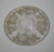 Transparent Vintage Round Art Nouveau Style Platter W/Silver Overlay of Fruit & Leaves For Sale - Image 8 of 12