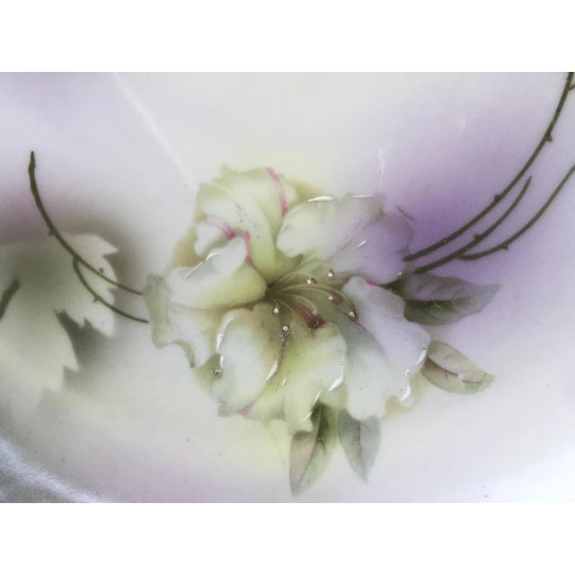 Vintage German Porcelain Oriental Lily Cookie Cake Serving Plate For Sale In Las Vegas - Image 6 of 13