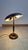 Mid-Century Modern Brass Table Lamp Double-Joint Adjustable Tilting Lampshade, 1950s For Sale - Image 3 of 13