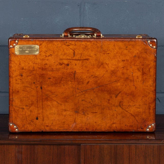 Metal Antique French Leather Travelling Case from Louis Vuitton For Sale - Image 7 of 18
