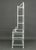 Hollywood Regency White Patinated Metal Etagere For Sale - Image 9 of 10