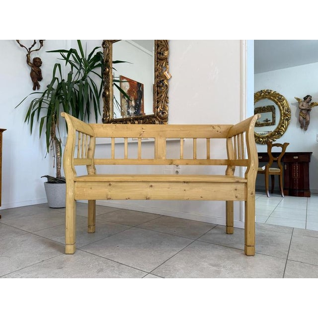 Art Nouveau Kitchen Bench in Spruce For Sale - Image 11 of 11