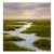 Large Square Winding Marsh Creek Painting - 48x48 For Sale