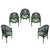 Mid 20th Century Bielecky Brothers Style Rattan Dining Table and Chairs Set For Sale - Image 5 of 6