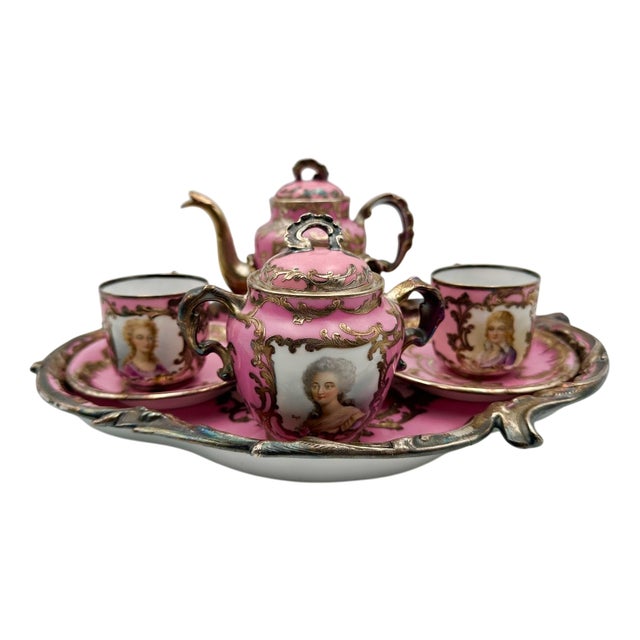 Tete-a-Tete in Sèvres Porcelain, Set of 5 For Sale