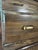1990s Vintage Crawford Furniture Solid Oak Dresser & Night Stand, Walnut For Sale - Image 5 of 8