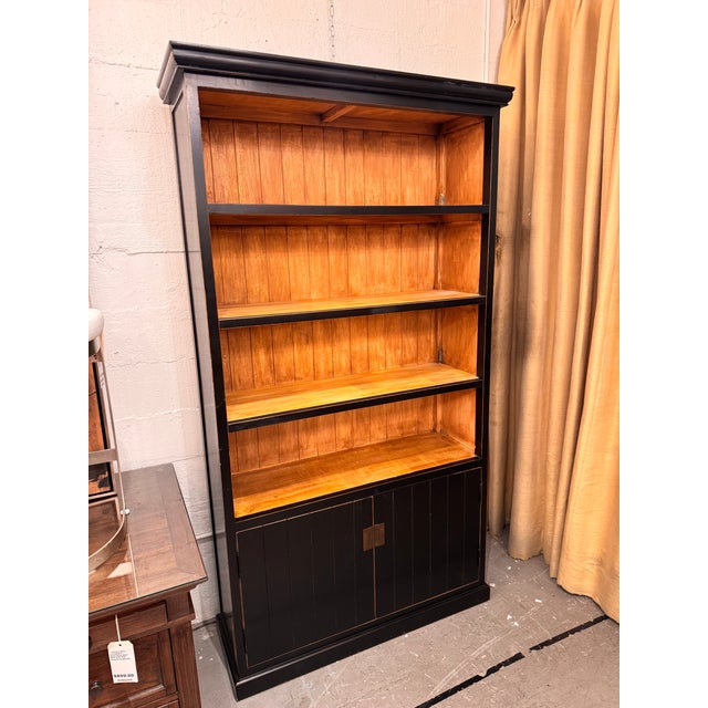 Traditional Asian Wood Storage Bookcase For Sale - Image 10 of 12