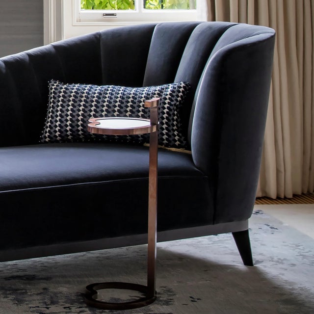 Art Deco Style Vesper Martini Table in Bean Shape by Casa Botelho For Sale - Image 4 of 13