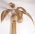 Large Rattan Palm Tree Sconce, 1980s For Sale - Image 3 of 8