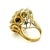 Antique White Vintage Italian Opal & Diamond Cocktail Ring | 14k Gold Mid-Century Statement, Size 6 For Sale - Image 8 of 16
