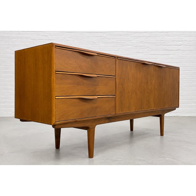 Funky Sculptural Mid Century Modern Styled Credenza | Teak Media Stand | Handmade Sideboard For Sale - Image 4 of 13