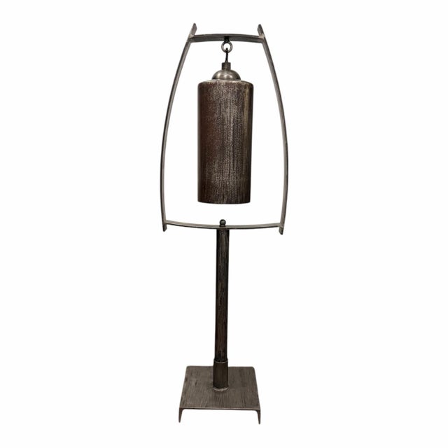 Silver Ernst Gruler for Studio a Home by Global Views “Spring Top” Sound Sculpture in Natural Iron For Sale - Image 8 of 12