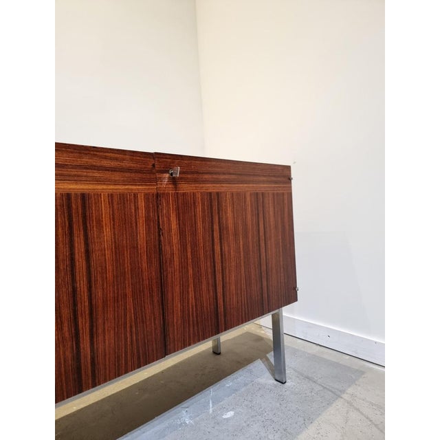 Sideboard with Travertine Top attributed to Etienne Fermigier, France, 1961 For Sale - Image 6 of 17