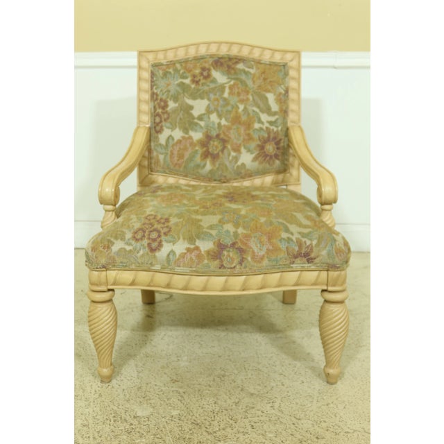 Approx: 15 Years Old Quality Construction Large Impressive Chairs Nice Spiral Twist Legs Clean Well Cared For Upholstery...