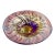 1990s Signed Correia Studio Art Glass Iridescent Centerpiece Bowl For Sale