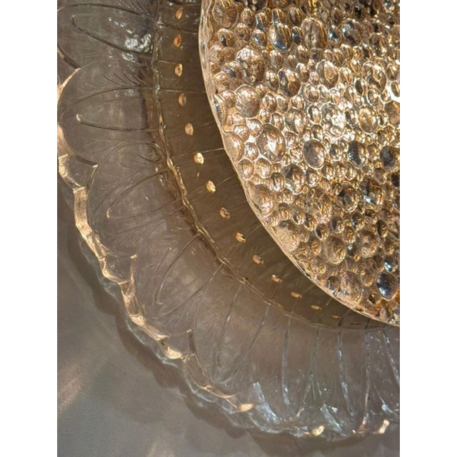 Murano Gold and Clear Glass Sunburst Sconces For Sale - Image 4 of 5