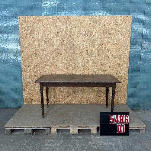 1950s Vintage Zinc Top Rectangular Dining Table, 1950s For Sale - Image 5 of 5