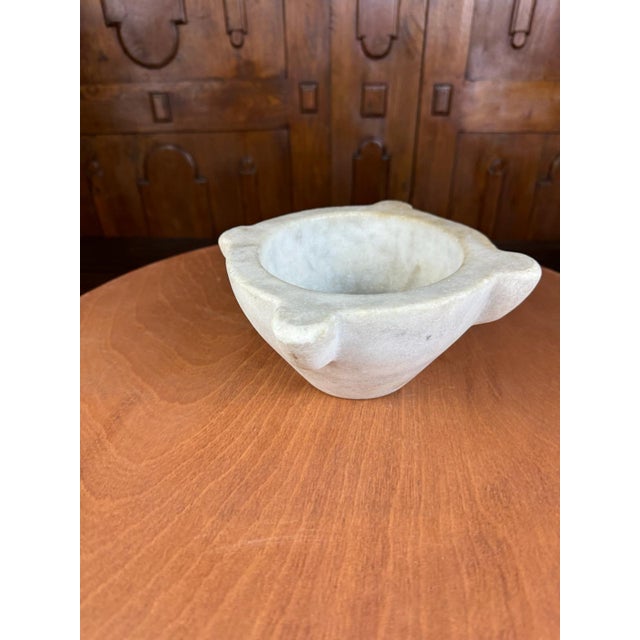 Antique French Marble Mortar Pot – Culinary or Apothecary Decor For Sale - Image 6 of 12