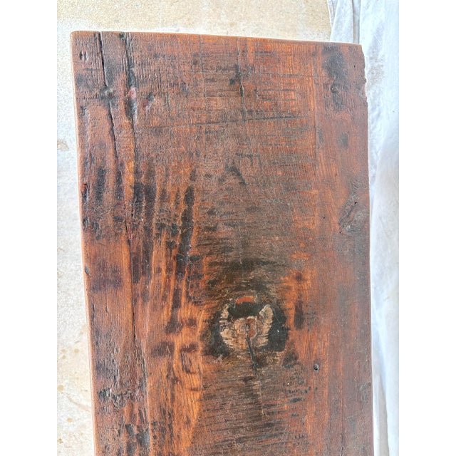 19th Century French Provincial Walnut Louis XV Style Bench For Sale - Image 10 of 12