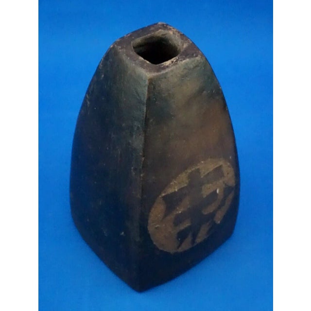 Antique Japanese Rokkoyo Earthenware Vase, 1500s For Sale - Image 10 of 18