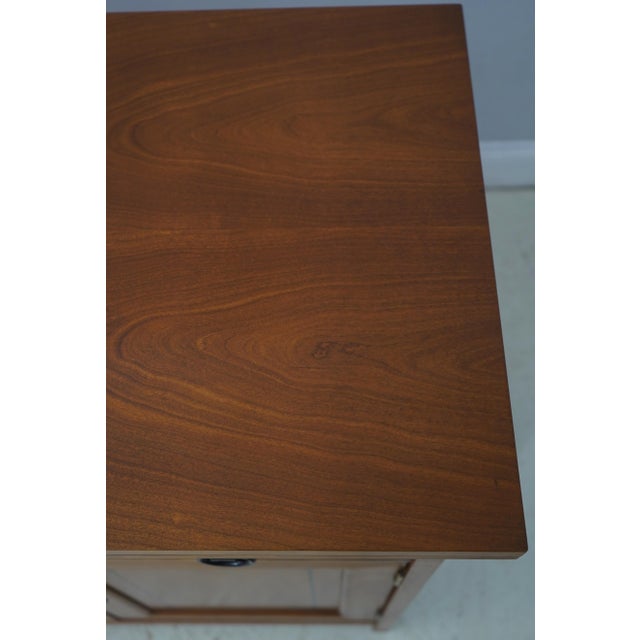 Stickley Cherry Mission Inlaid Fold Top Bar Cabinet For Sale - Image 12 of 18