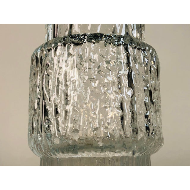 Iittala 1960s Mid Century Modern Iittala Textured Glass Vase For Sale - Image 4 of 8