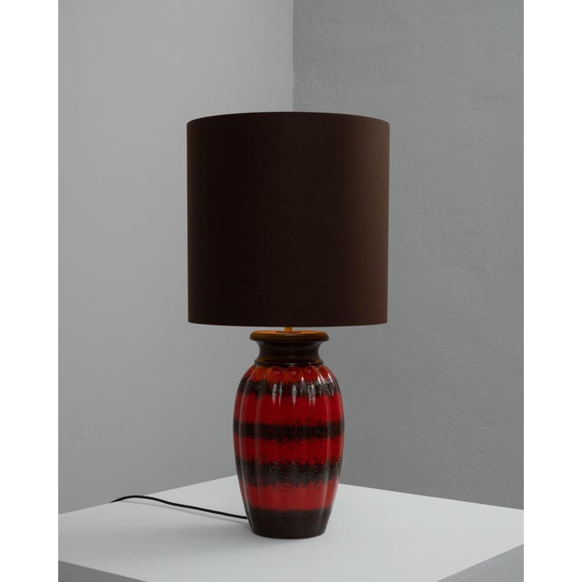 Early 20th Century 20th Century German Ceramic Table Lamp For Sale - Image 5 of 18