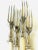 Mid-Century Modern Midcentury Mother-Of-Pearl Dessert Forks Set of 4 For Sale - Image 3 of 4