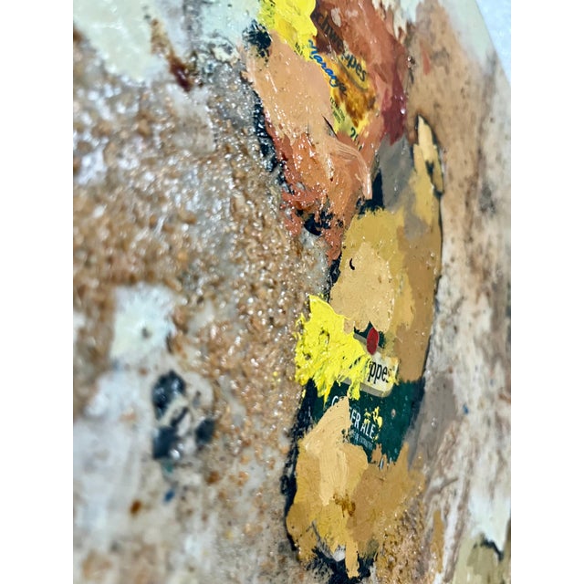 Jordi Prat Pons, Spanish Pop Art Catalan Mixed Media Torn Paper Collage Painting Jori Prat Pons, 1995-2002 For Sale - Image 4 of 5