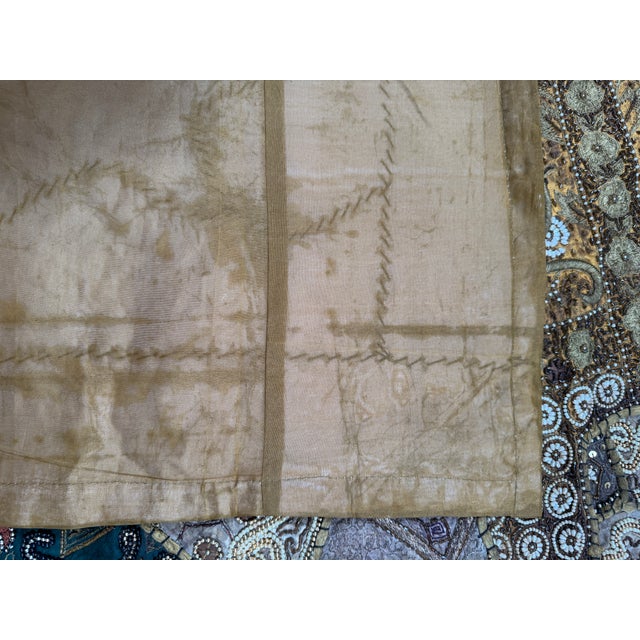 Indian Tapestry With Hand Sewn Beading For Sale - Image 9 of 12