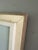 Textile Mid-Century Modern 'Cliffside Houses' Swedish Original Coastal Landscape Oil Painting, Framed For Sale - Image 7 of 13