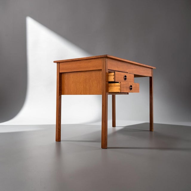 Small Danish Teak Writing Desk, 1950s For Sale - Image 10 of 18