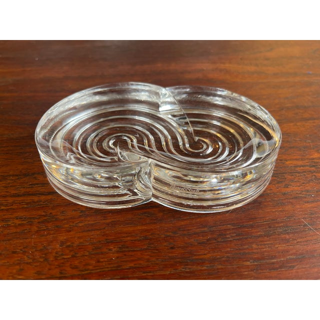 Mid-Century Modern 1980s Art Deco Rosenthal Channeled Curvilinear Bowl Signed Natale Sapone For Sale - Image 3 of 8