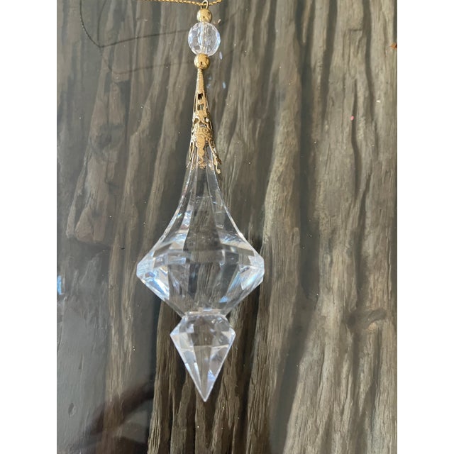 Set of 6 vintage Lucite drops tassels.