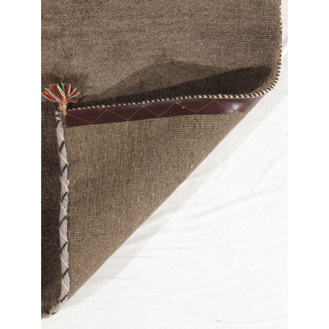 1980s Vintage Hand-Knotted Persian Gabbeh Rug 3'1" X 5'3" For Sale - Image 5 of 7